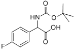 4-FLUOROPHENYLGLYCINE-N-BOC PROTECTED Struktur