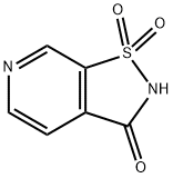 イソチアゾロ[5,4-C]ピリジン-3(2H)-オン1,1-ジオキシド 化学構造式