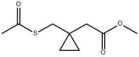 1-[(Acetylthio)methyl]-cyclopropaneacetic acid methyl ester Structure