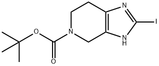 tert-butyl 2-iodo-1,4,6,7-tetrahydro-5H-imidazo[4,5-c]pyridine-5-carboxylate Structure