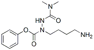 N(alpha)-(N,N-dimethylcarbamoyl)alpha-azalysine phenyl ester Structure