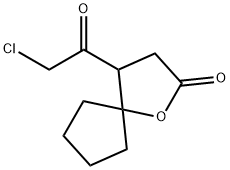 1-Oxaspiro[4.4]nonan-2-one, 4-(chloroacetyl)- (9CI) Structure