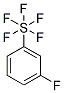 1-Fluoro-3-(pentafluorothio)benzene, 1-Fluoro-3-(pentafluorosulphanyl)benzene 化学構造式