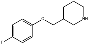 3-[(4-FLUOROPHENOXY)METHYL]PIPERIDINE Struktur