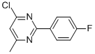 4-CHLORO-2-(4-FLUOROPHENYL)-6-METHYLPYRIMIDINE Structure