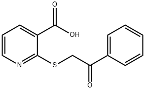 2-[(2-OXO-2-PHENYLETHYL)THIO]NICOTINIC ACID Struktur