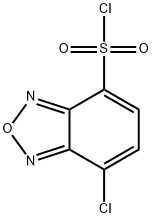 4-CHLORO-7-CHLOROSULFONYL-2,1,3-BENZOXADIAZOLE Struktur