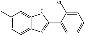 2-(2-氯苯基)-6-甲基-1H-苯并[D]咪唑 结构式