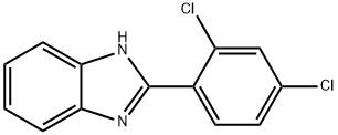 2-(2,4-ジクロロフェニル)-1H-ベンズイミダゾール 化学構造式