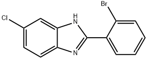 2-(2-溴苯基)-5-氯-1H-苯并咪唑 结构式