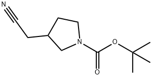 3-CYANOMETHYL-PYRROLIDINE-1-CARBOXYLIC ACID TERT-BUTYL ESTER 化学構造式