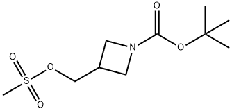 3-(甲烷磺酰氧基甲基)氮杂丁烷-1-羧酸叔丁酯, 142253-57-4, 结构式