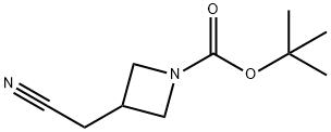 3-氰基甲基-1-氮杂啶羧酸-1,1-二甲基乙酯 结构式