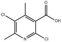 2,5-Dichloro-4,6-dimethylnicotinic acid Structure