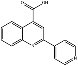 2-(4-吡啶基)-4-喹啉羧酸, 14228-23-0, 结构式