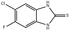 6-クロロ-5-フルオロベンズイミダゾール-2-チオール 化学構造式