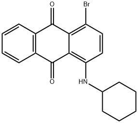 1-CYCLOHEXYLAMINO-4-BROMOANTHRQAQUINONE Struktur