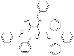 2-O,3-O,5-O-Tribenzyl-1-O-(triphenylmethyl)-D-arabinitol Structure