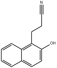 3-(2-hydroxy-1-naphthyl)propanenitrile Structure