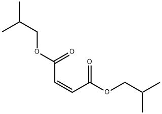 (Z)-2-ブテン二酸ジイソブチル 化学構造式