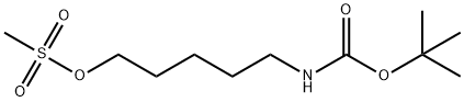 METHANESULFONIC ACID 5-BOC-AMINO-PENTYL ESTER Struktur