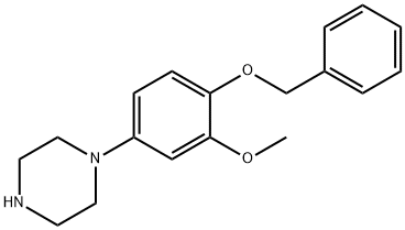 1-(4-BENZYLOXY-3-METHOXY-PHENYL)-PIPERAZINE 化学構造式