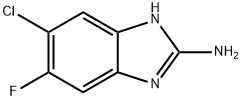 2-氨基-5-氯-6-氟苯并咪唑 结构式
