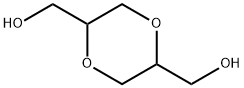 1,4-ジオキサン-2,5-ビスメタノール 化学構造式