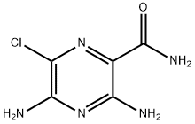 6-CHLORO-3,5-DIAMINO-2-PYRAZINECARBOXAMIDE Structure