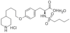 TIROFIBAN HYDROCHLORIDE MONOHYDRATE Struktur