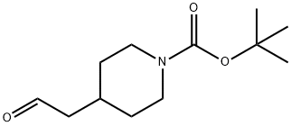 N-BOC-4-(2-OXOETHYL)PIPERIDINE 化学構造式