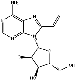 8-ビニルアデノシン 化学構造式