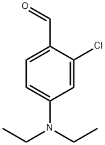 2-クロロ-4-(ジエチルアミノ)ベンズアルデヒド 化学構造式