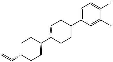 反,反-4-(3,4-二氟苯基)-4'-乙烯基联二环己烷,142400-92-8,结构式