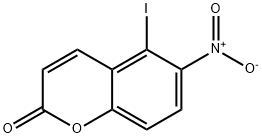 5-Iodo-6-nitro-2H-1-benzopyran-2-one Structure