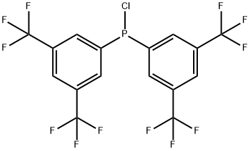 ビス(3,5-ジ(トリフルオロメチル)フェニル)クロロホスフィン, min. 98% 化学構造式