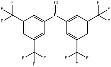 BIS(3,5-DI(TRIFLUOROMETHYL)PHENYL)CHLOROPHOSPHINE Struktur