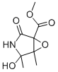 4,5-Dimethyl-3,4-epoxy-5-hydroxy-3-(methoxycarbonyl)-gamma-butyrolacta m Structure