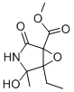 3-CARBAMOYL-3,4-EPOXY-4-ETHYL-5-HYDROXY-5-METHYL-GAMMA-BUTYROLACTONE Struktur