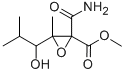 1-CARBAMOYL-2,4-DIMETHYL-1,2-EPOXY-3-HYDROXY-1-(METHOXYCARBONYL)PENTANE 结构式