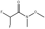 2,2-ジフルオロ-N-メトキシ-N-メチルアセトアミド 化学構造式