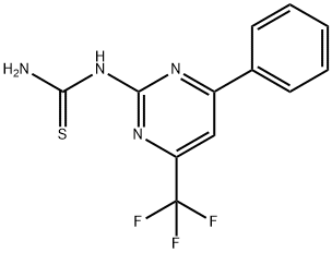 N-[4-phenyl-6-(trifluoromethyl)pyrimidin-2-yl]thiourea Struktur