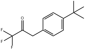 3-(4-(叔丁基)苯基)-1,1,1-三氟丙烷-2-酮, 142505-28-0, 结构式