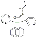 1-Methyl-N-(3,3,4,4-tetraphenyloxetan-2-ylidene)-1-propanamine 结构式