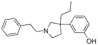 3-[1-(2-Phenylethyl)-3-propyl-3-pyrrolidinyl]phenol 结构式