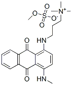 3-[[9,10-二氢-4-甲氨基-9,10-二氧-1-蒽基]氨基]-N,N,N-三甲基-1-丙铵硫酸甲酯, 14254-18-3, 结构式
