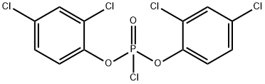Bis(2,4-dichlorophenyl) chlorophosphate Structure