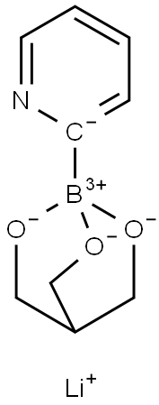 lithiuM 1-(pyridin-2-yl)-2,6,7-trioxa-1-borabicyclo[2.2.2]octan-1-uide Struktur
