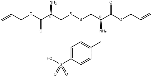 L-胱氨酸双烯丙酯 二(对甲苯磺酸) 盐, 142601-71-6, 结构式