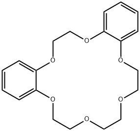 〔2,4〕-ジベンゾ-18-クラウン-6 化学構造式